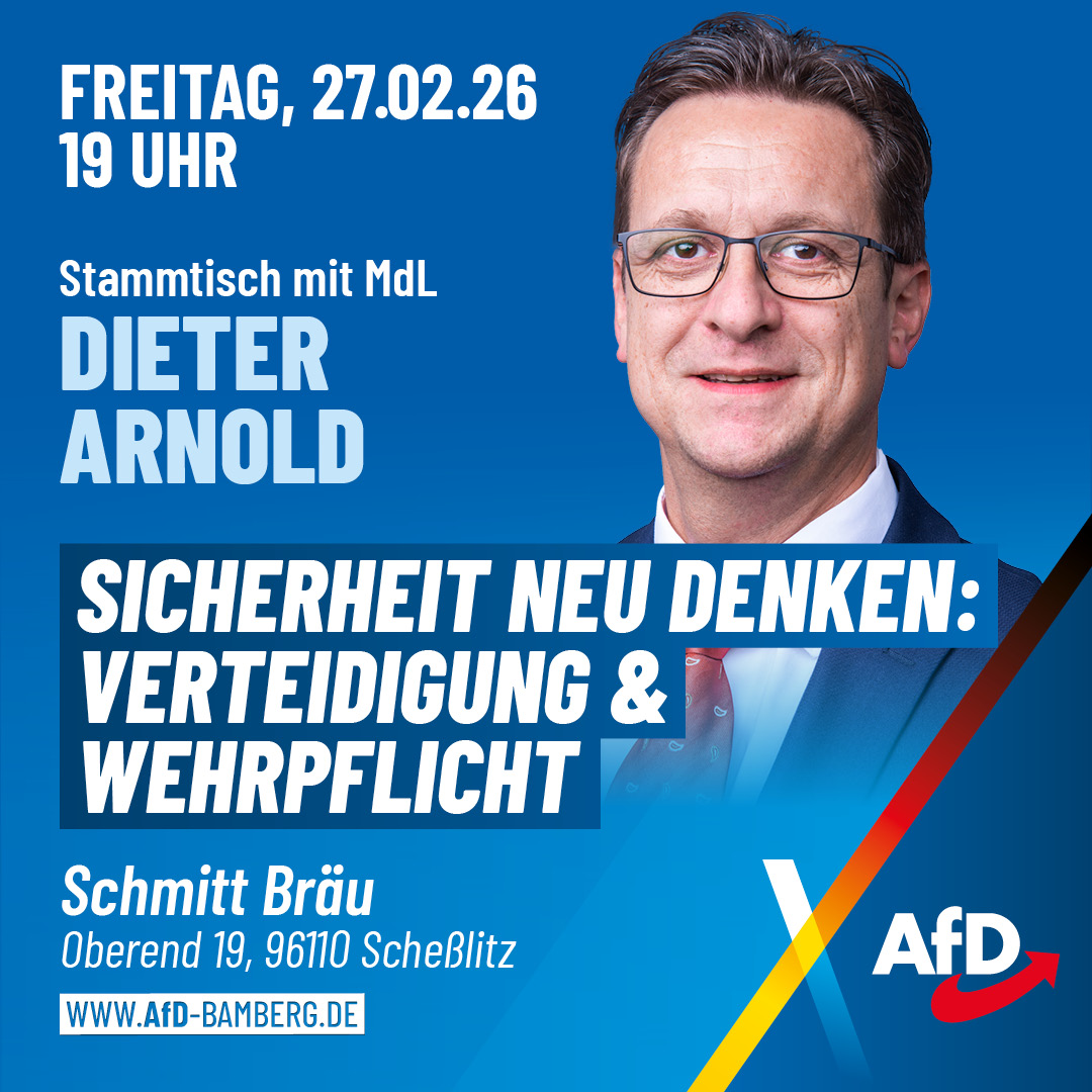 Stammtisch mit MdL Dieter Arnold in Scheßlitz