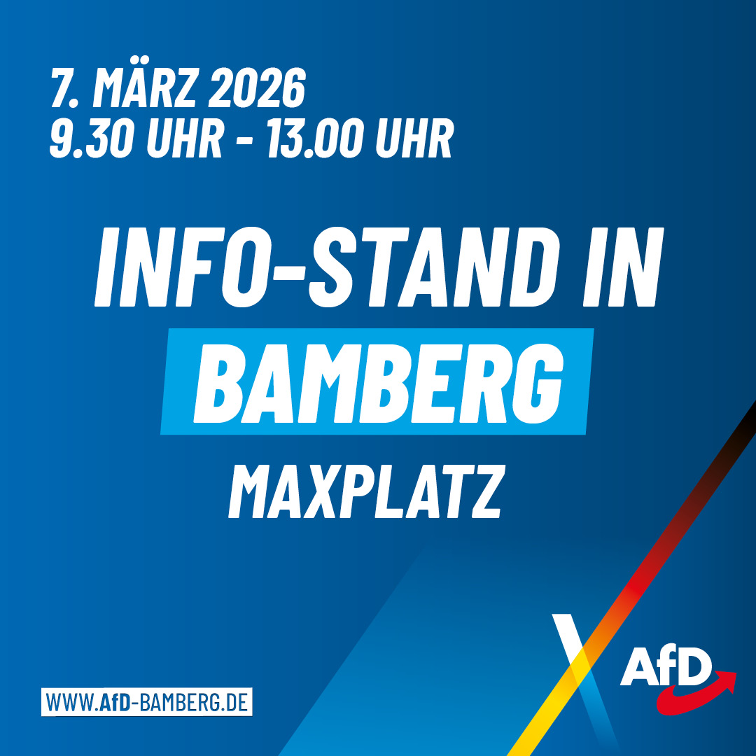 Infostand in Bamberg am Maxplatz
