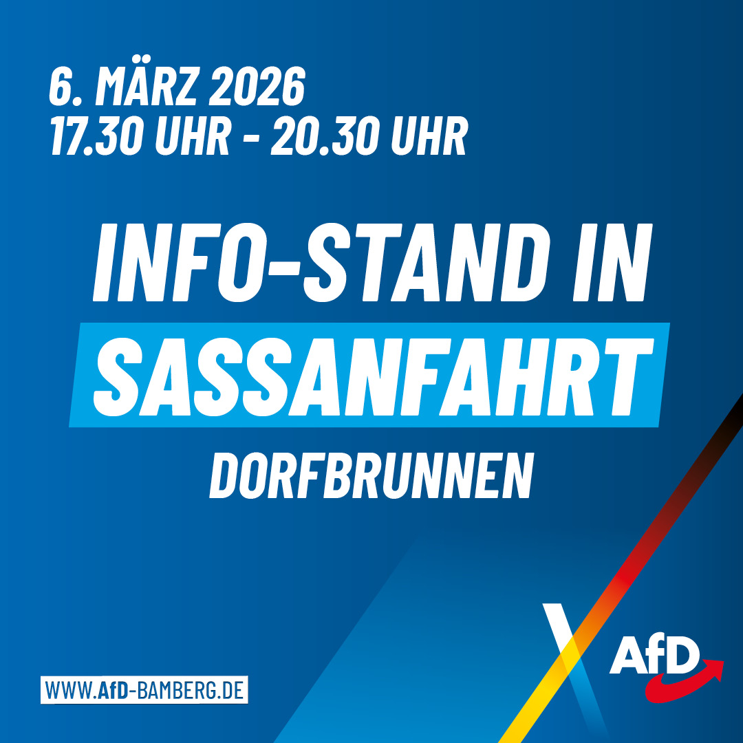 Infostand in Sassanfahrt