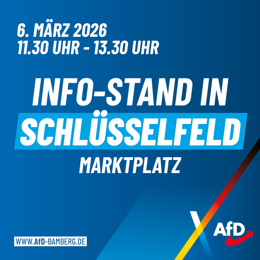 Infostand in Schlüsselfeld