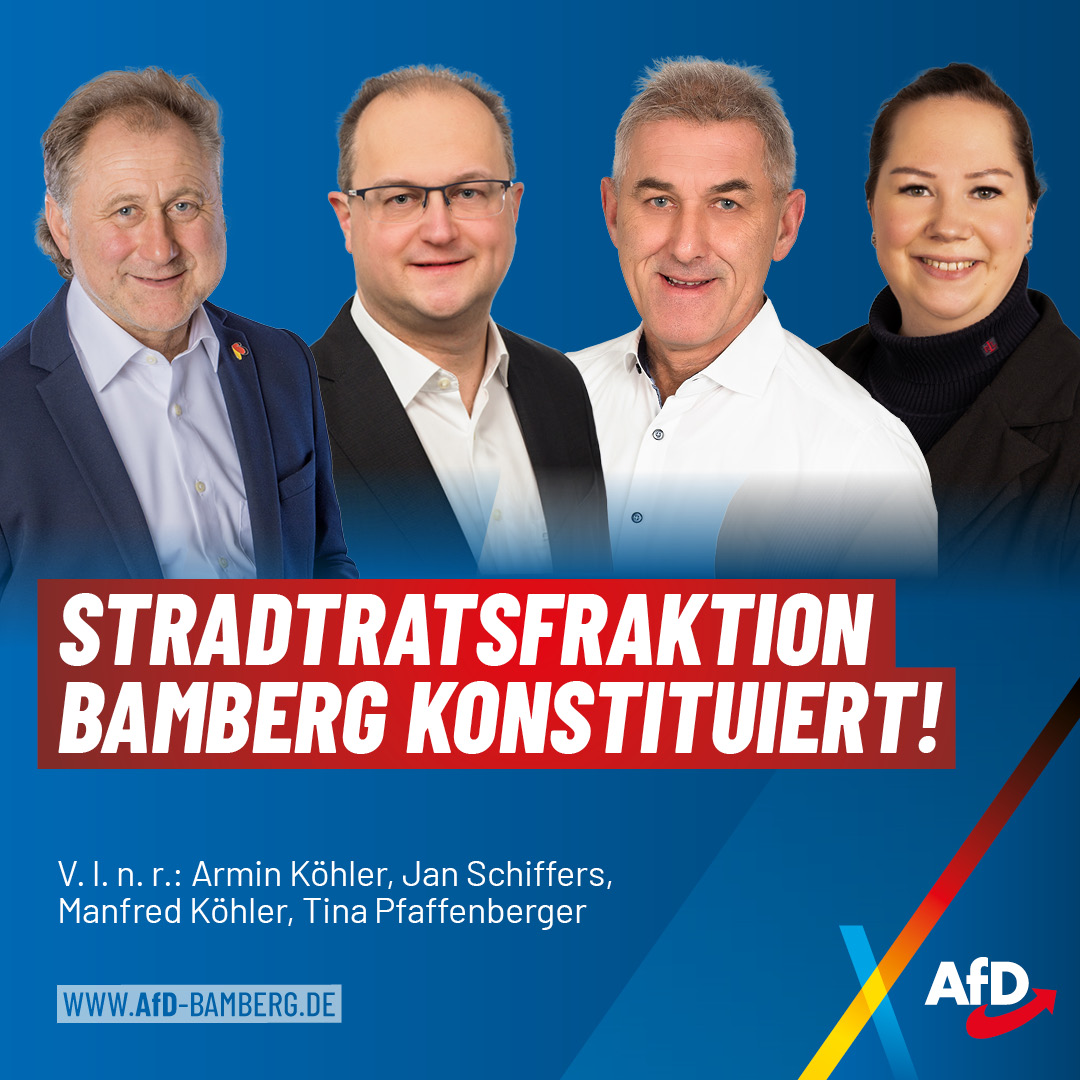 Stadtratsfraktion Bamberg hat sich konstituiert