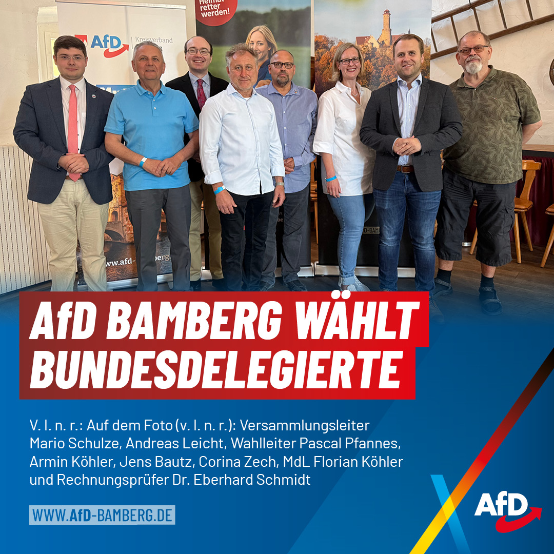 AfD Bamberg wählt starkes Delegiertenteam